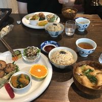 Dinner set at Nezu no ya in Tokyo