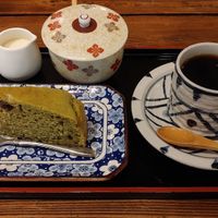 Dessert set at Nezu no ya in Tokyo