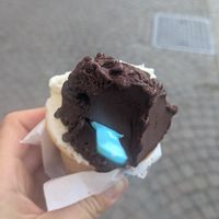 Dark chocolate and coconut at Gelateria La Scintilla in Rimini