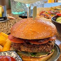 Vegan burger at Spizza in Hvar