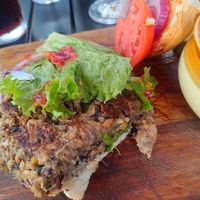 Plant-based burger with gluten-free bun! at Chappie's in Roxbury