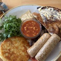 Vegan option full breakfast. Other vegan options for breakfast and lunch. Also cakes    at No.92 in Stourbridge