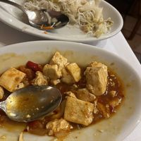 Spicy tofu and veggies with rice noodles  at Ristorante Shanghai da Liu in Siena