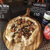Woodland pizza at Plant Powered Pizza in South East London