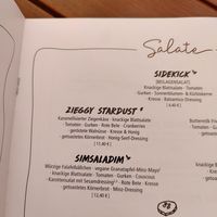 Menu at Burgerheart in Karlsruhe