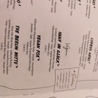 Menu at Burgerheart in Karlsruhe