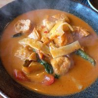 Red pumpkin curry at Thara Thai in Bromley