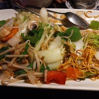 Vegetable chow mein at Yum Sing in Torquay