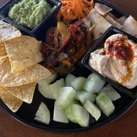 Hummus and guac platter  at Maria Cruz Cuisine in Mcallen