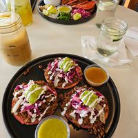 Sopes and morning grind coffee at Maria Cruz Cuisine in Mcallen