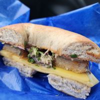 Gluten-free bagels 🥯 yummy sammies! at Our Hive Juice in Black Diamond