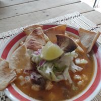 Vegan pozole sundays at Burbuja para Conejos in Tulum
