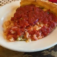 Vegan cheese  at Gino's East - South Loop in Chicago