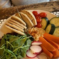 Hummus plate  at Gino's East - South Loop in Chicago
