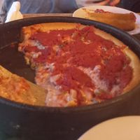 12'' O.M.G vegan deep dish at Gino's East - South Loop in Chicago