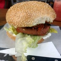 Original Charlie's Burger at Charlie's Raw Squeeze in West End