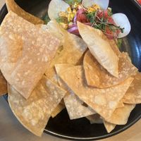 Vegan street corn avocado dip  at Earls Kitchen + Bar in Toronto