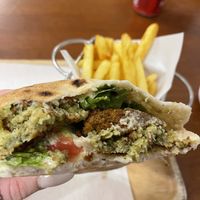 Falafel pita  at Shoshana in Bangkok
