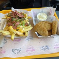 Loaded fries and nuggets with mayo   at The Sunny Burger Co. in Amsterdam
