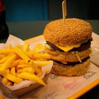 Big Hack w/ Cajun Fries  at The Sunny Burger Co. in Amsterdam