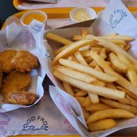 large fries and nuggets at The Sunny Burger Co. in Amsterdam