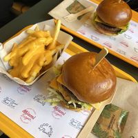 The Big Hack + Cheesy Fries  at The Sunny Burger Co. in Amsterdam