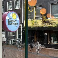 From inside out  at The Sunny Burger Co. in Amsterdam