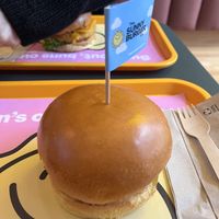 Crispy chicken burger  #Veganuary at The Sunny Burger Co. in Amsterdam
