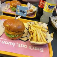 Our meal   at The Sunny Burger Co. in Amsterdam