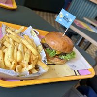 Hot & Spicy Sunny Classic Burger w/ Cajun spices fries   at The Sunny Burger Co. in Amsterdam