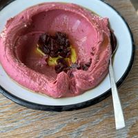 Roasted beet hummus   at NENI in Berlin