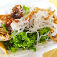 Mushroom and noodles at Tu Sen in Da Lat