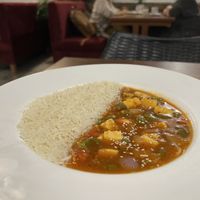 Cantonese tofu   at The 60's Cafe  in Rishikesh