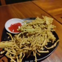 Fried mushrooms at Black Forest Cafe in Yogyakarta