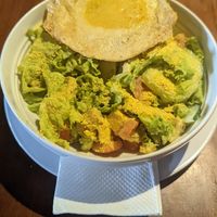 Caesar Salad - bit disappointing (small; plain "chicken") at Black Forest Cafe in Yogyakarta