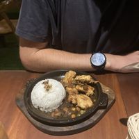 Golden tofu   at Black Forest Cafe in Yogyakarta