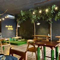 Dining roomm  at Black Forest Cafe in Yogyakarta