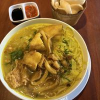 Amazing vegan soto   at Black Forest Cafe in Yogyakarta