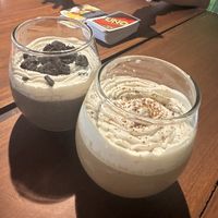 Cookies and cream milkshake and double shot frappelatte  at Black Forest Cafe in Yogyakarta
