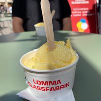 Vegan mango 🥭  at Lomma Glassfabrik in Malmo