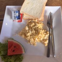 Scrambled Egg on Toast  at Seb's in Bangkok