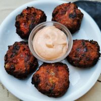 Tomato balls at Mpakalógatos in Naxos