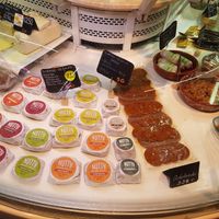 Cheeses at La Veganeria del Born in Barcelona