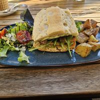 Balsamic tofu sandwich at Flora Cafe in Barcelona