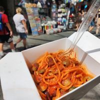 Pasta puttanesca at 120 Grammi Spaghetti Takeaway in Naples