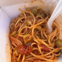 Spaghetti alla puttanesca  at 120 Grammi Spaghetti Takeaway in Naples