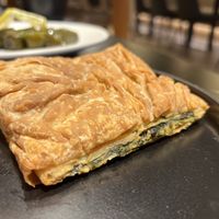 Vegan spanakopita   at Cafe Emis in Kennett Square
