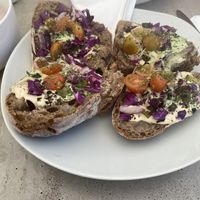 Hummus bread  at Monk Santa Maria in Santa Maria