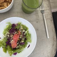 Salad and smoothie   at Monk Santa Maria in Santa Maria