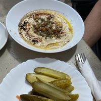 Hummus dip  at Monk Santa Maria in Santa Maria